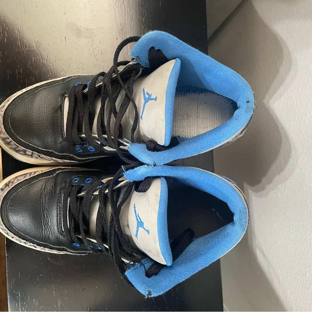Size 7 - Air Jordan 3 Retro Sport Blue Youth - Picture 4 of 8